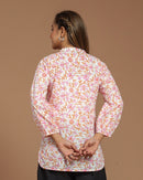 Block Printed Cotton Short Kurti