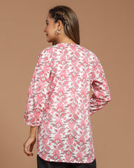 Block Printed Short Top