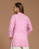 Block Printed Cotton Short Kurti