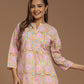 Block Printed Cotton Short Top
