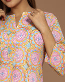 Block Printed Cotton Short Top