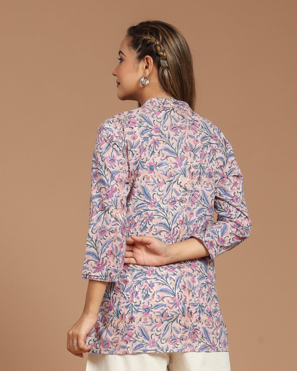 Block Printed Short Kurti