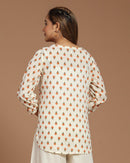 Block Printed Cotton Short Kurti
