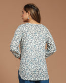 Block Printed Cotton Short Kurti