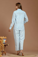 Blue Mist Printed Co-Ord set