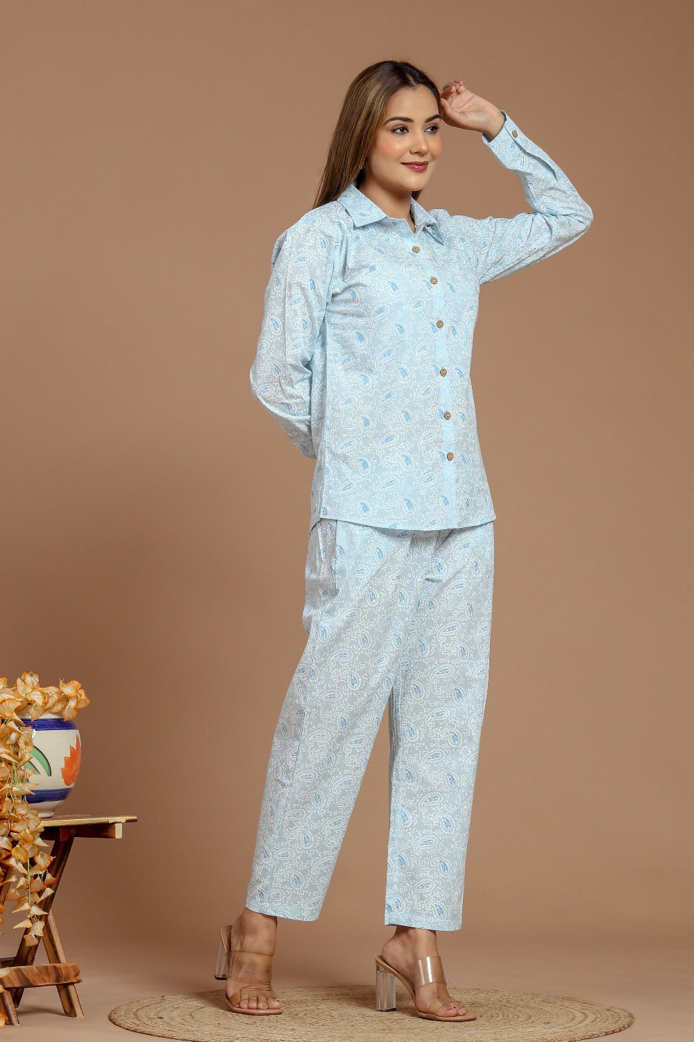 Blue Mist Printed Co-Ord set