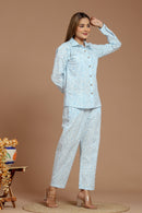 Blue Mist Printed Co-Ord set