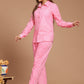 Pink Gingham  Printed Co-Ord Set