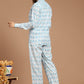 'Most Loved' Blue Ikkat Printed Co-Ord Set