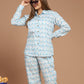 'Most Loved' Blue Ikkat Printed Co-Ord Set