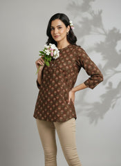 Cocoa Blossom Short Top