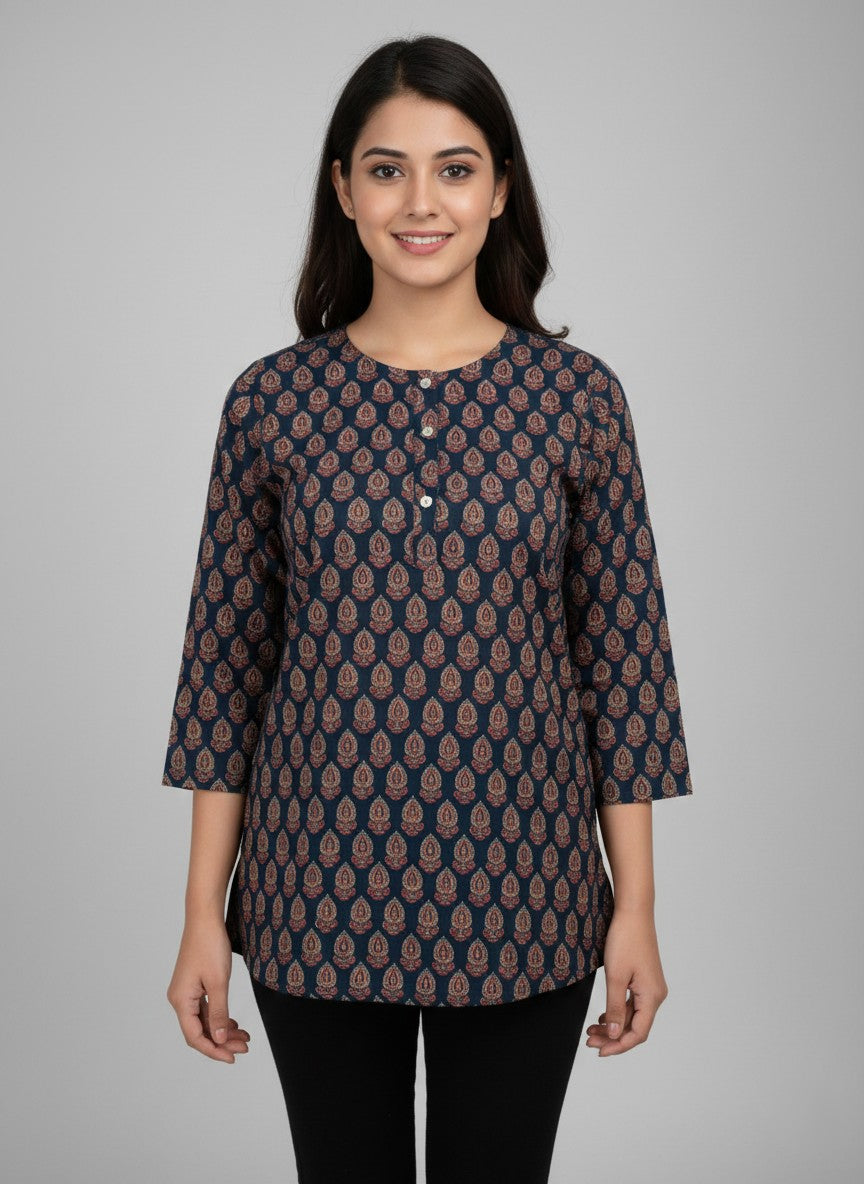 Midnight Marigold Short Top