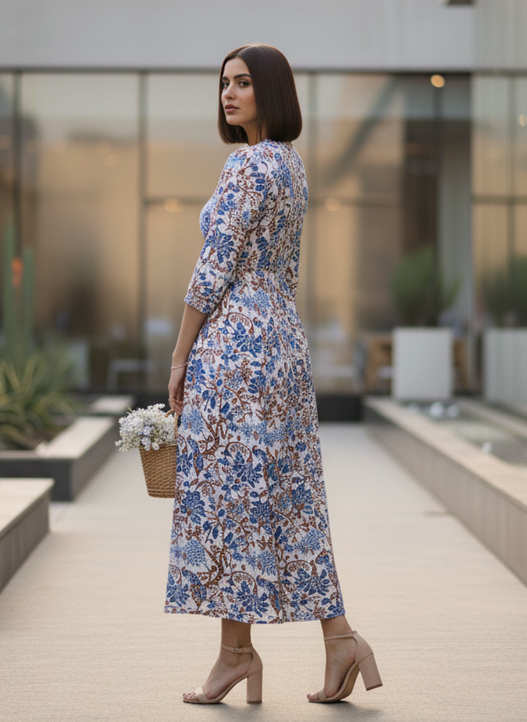 Neel Tara Chanderi Dress