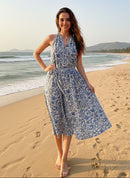 Sea Whisper Halter Dress
