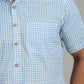 COTTON BLOCK PRINTED HALF SLEEVE SHIRT