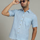 COTTON BLOCK PRINTED HALF SLEEVE SHIRT