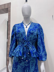 Ocean Mirage Modal Silk Satin Set