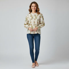 Orchard Blossom Lace Cotton Top - Pre-Order