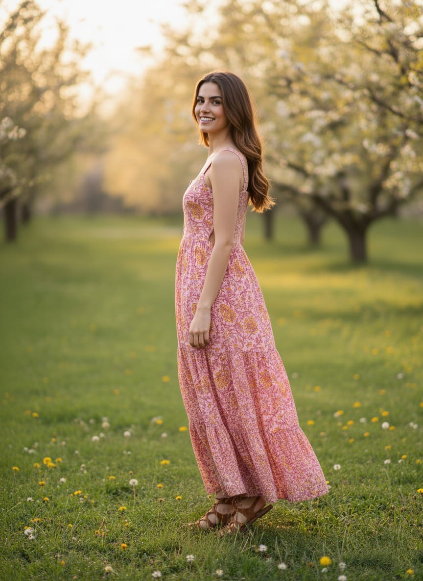 Bohemian Floral Dress