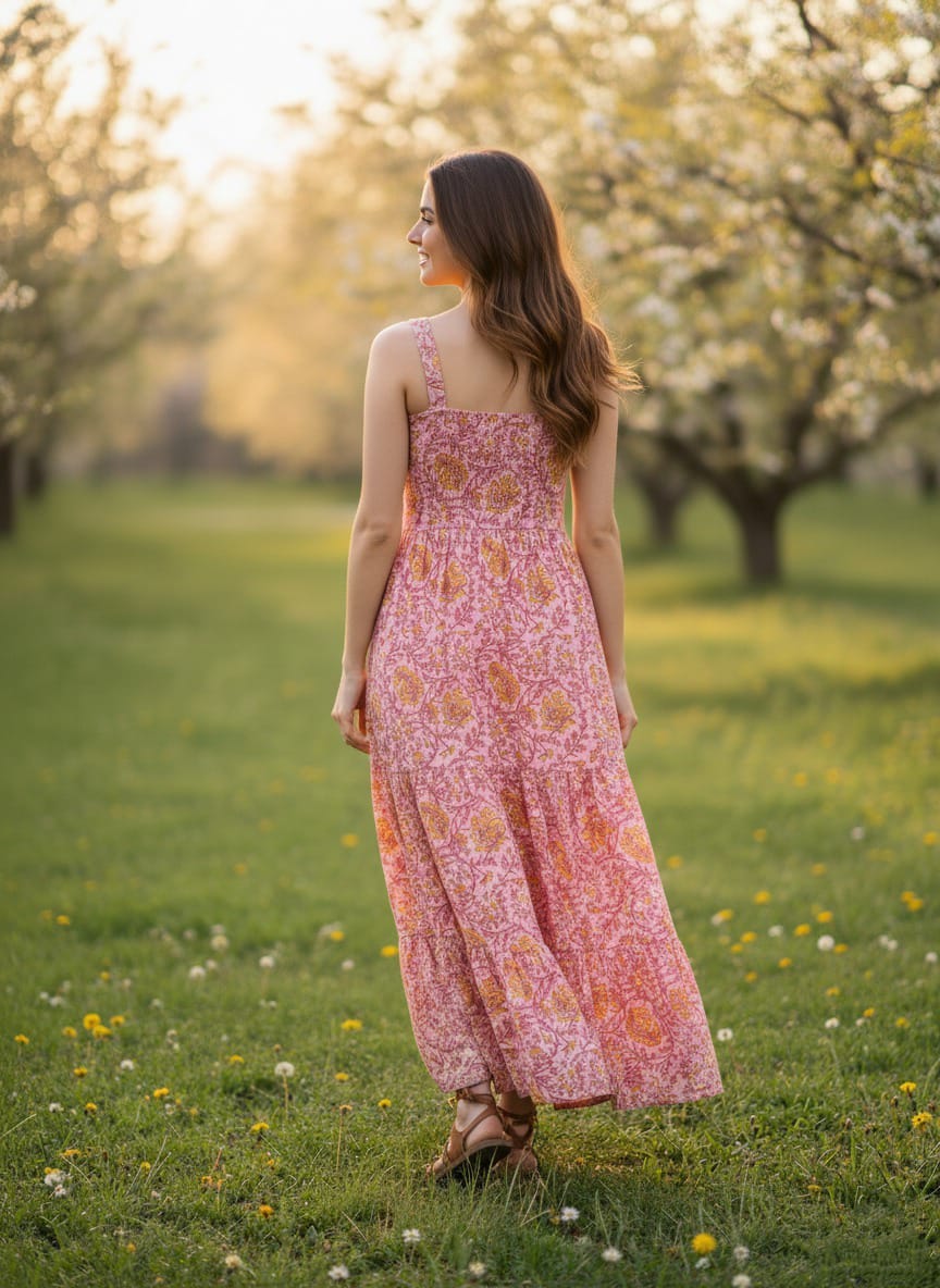 Bohemian Floral Dress