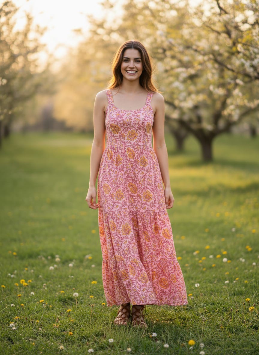 Bohemian Floral Dress