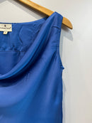 French Blue Modal Satin Short Top