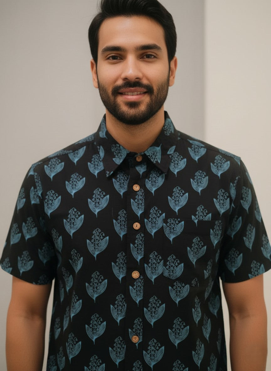 Cotton Printed Half Sleeve Shirt