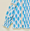 Lace Block Printed Cotton Top