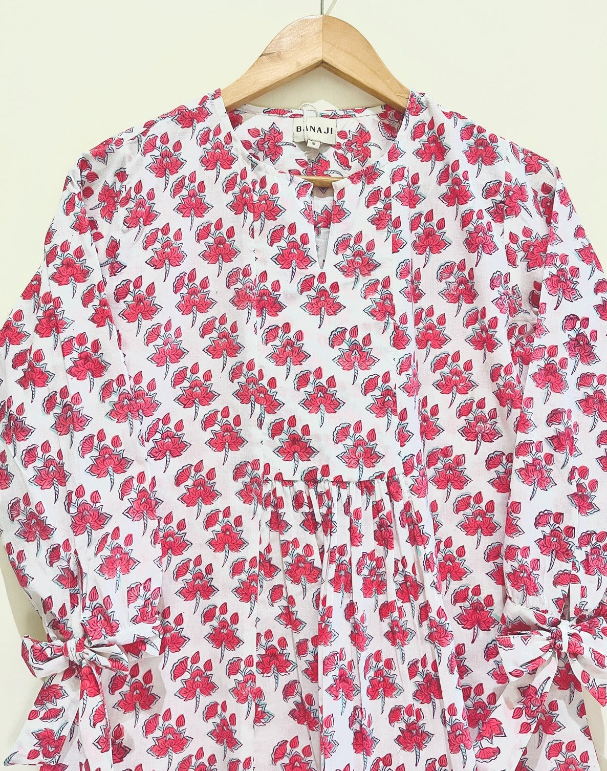 Block Printed Cotton Short Top