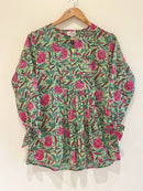 Block Printed Cotton Short Top