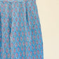 Blue Printed Cotton Pants