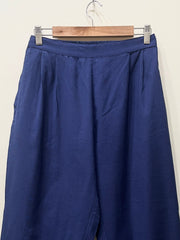 Patrick Blue Wide Leg Cotton Pants