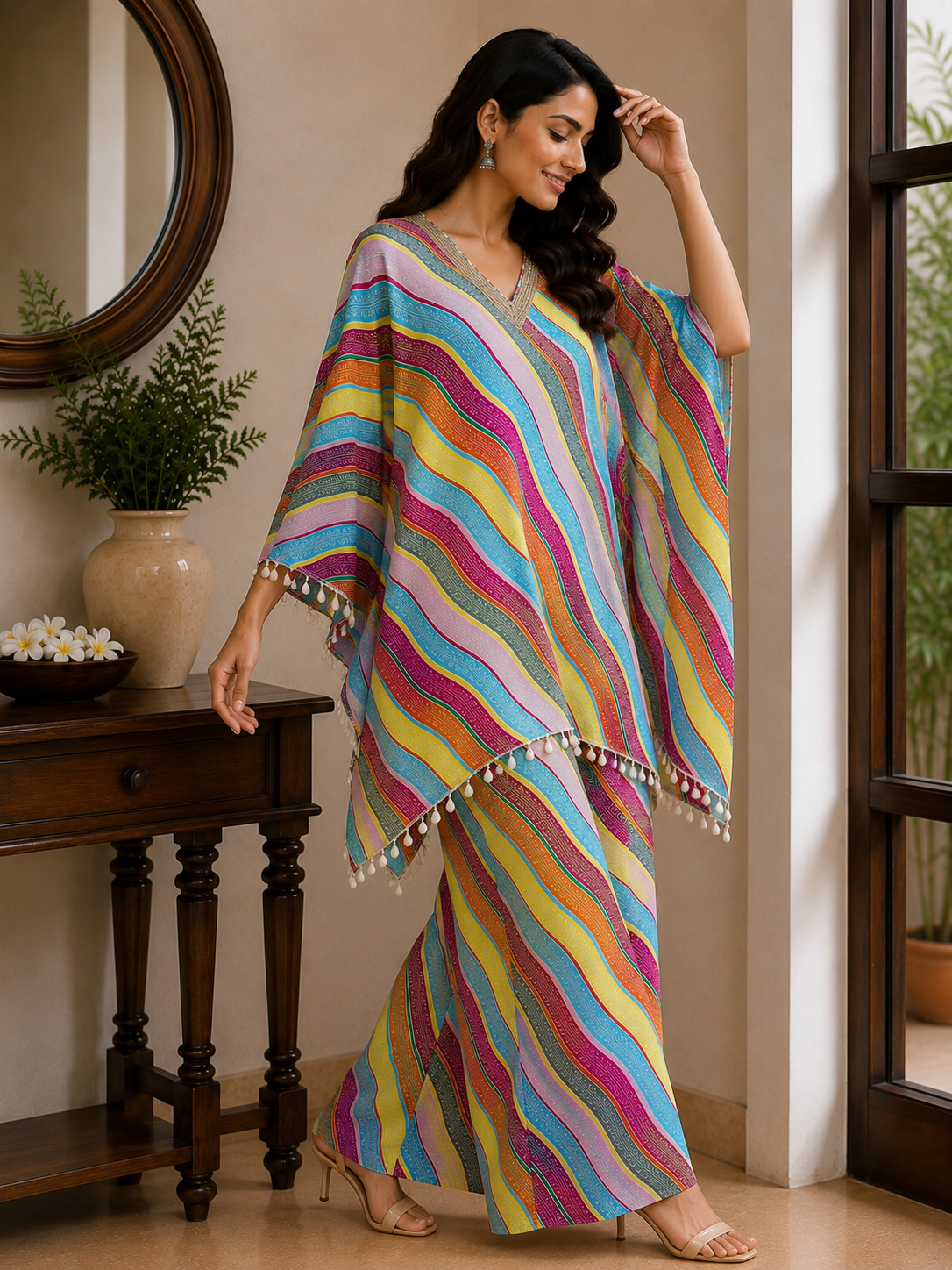 Rangrez Rainbow Kaftan Set