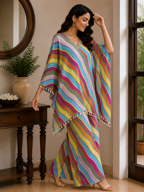 Rangrez Rainbow Kaftan Set