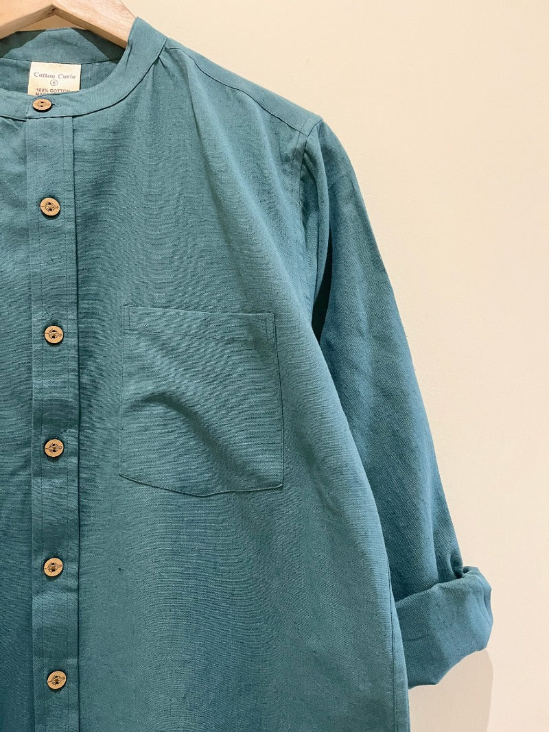 Cotton Flax Full Sleeve Shirt