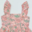 Peach Blossom Ruffle Peplum Top