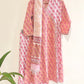 Lotus Bloom Kurta Pant Set With Kota Doria Dupatta