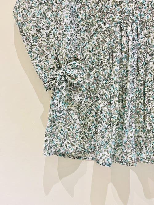 Block Printed Cotton Short Top