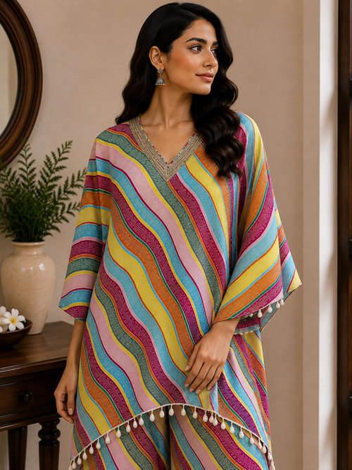 Rangrez Rainbow Kaftan Set