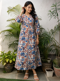 Neel Tara Chanderi Dress