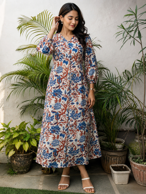 Neel Tara Chanderi Dress