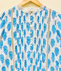 Artisan Aura  Lace Cotton Top