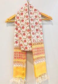 Block Printed Chanderi Dupatta
