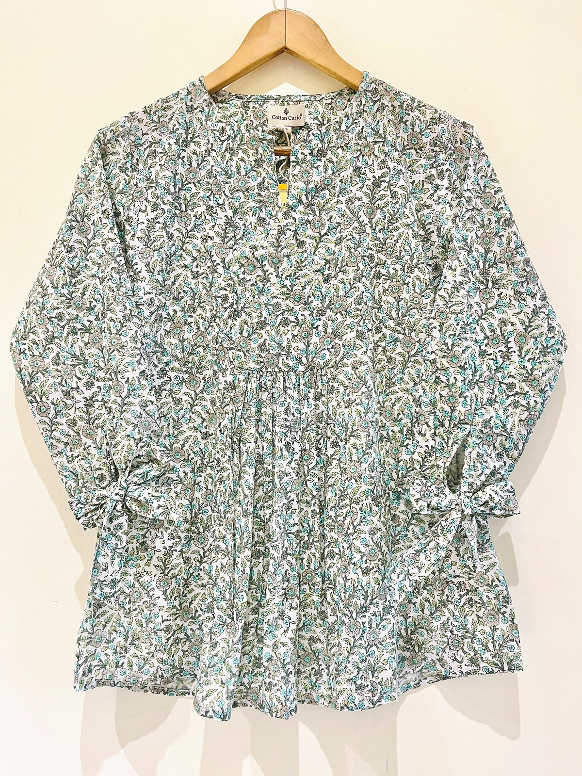 Block Printed Cotton Short Top