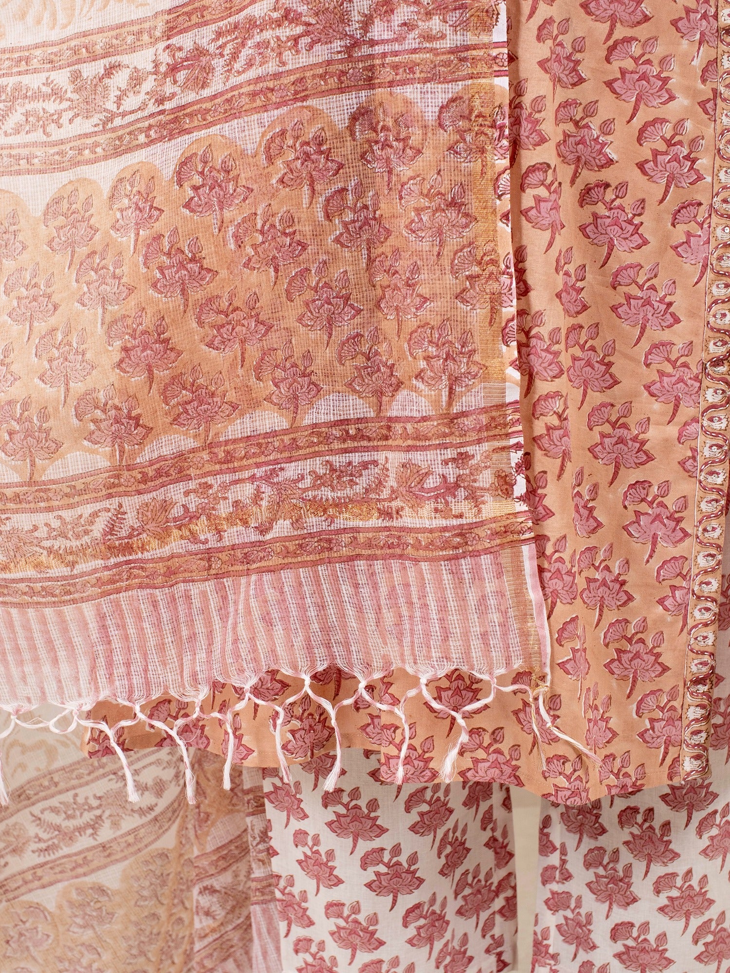 Lotus Bloom Kurta Pant Set with Dupatta