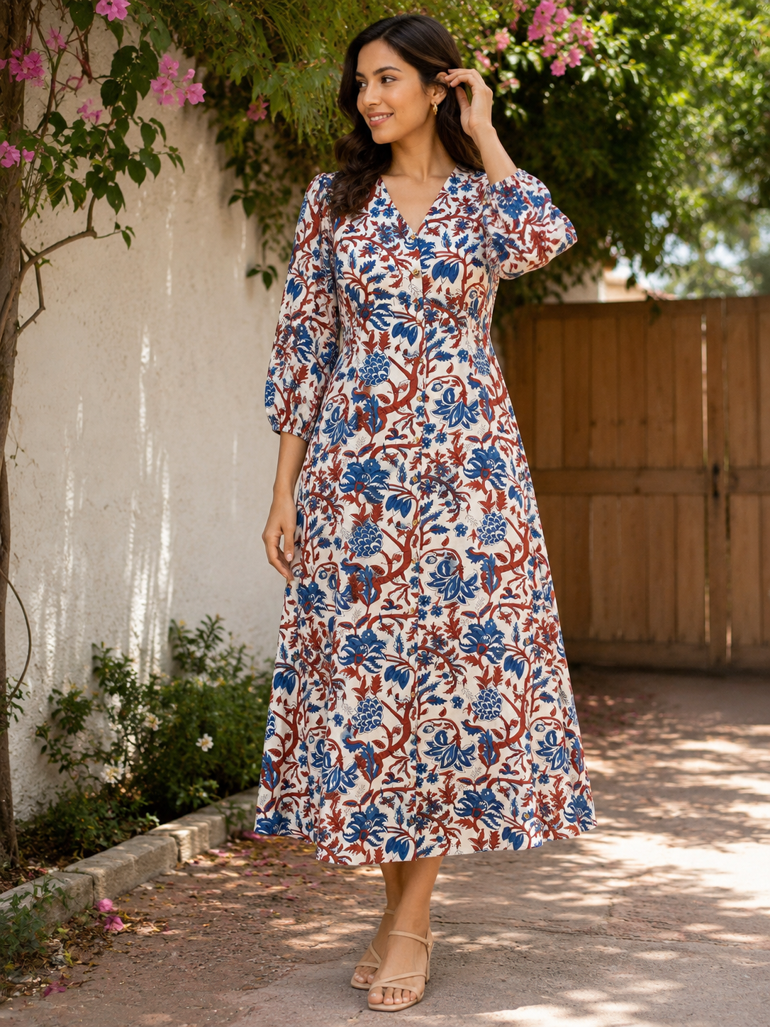 Neel Tara Chanderi Dress