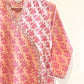 Lotus Bloom Kurta Pant Set With Kota Doria Dupatta