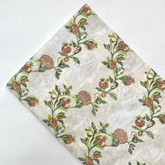 Organic Cotton Block Printed Fabric
