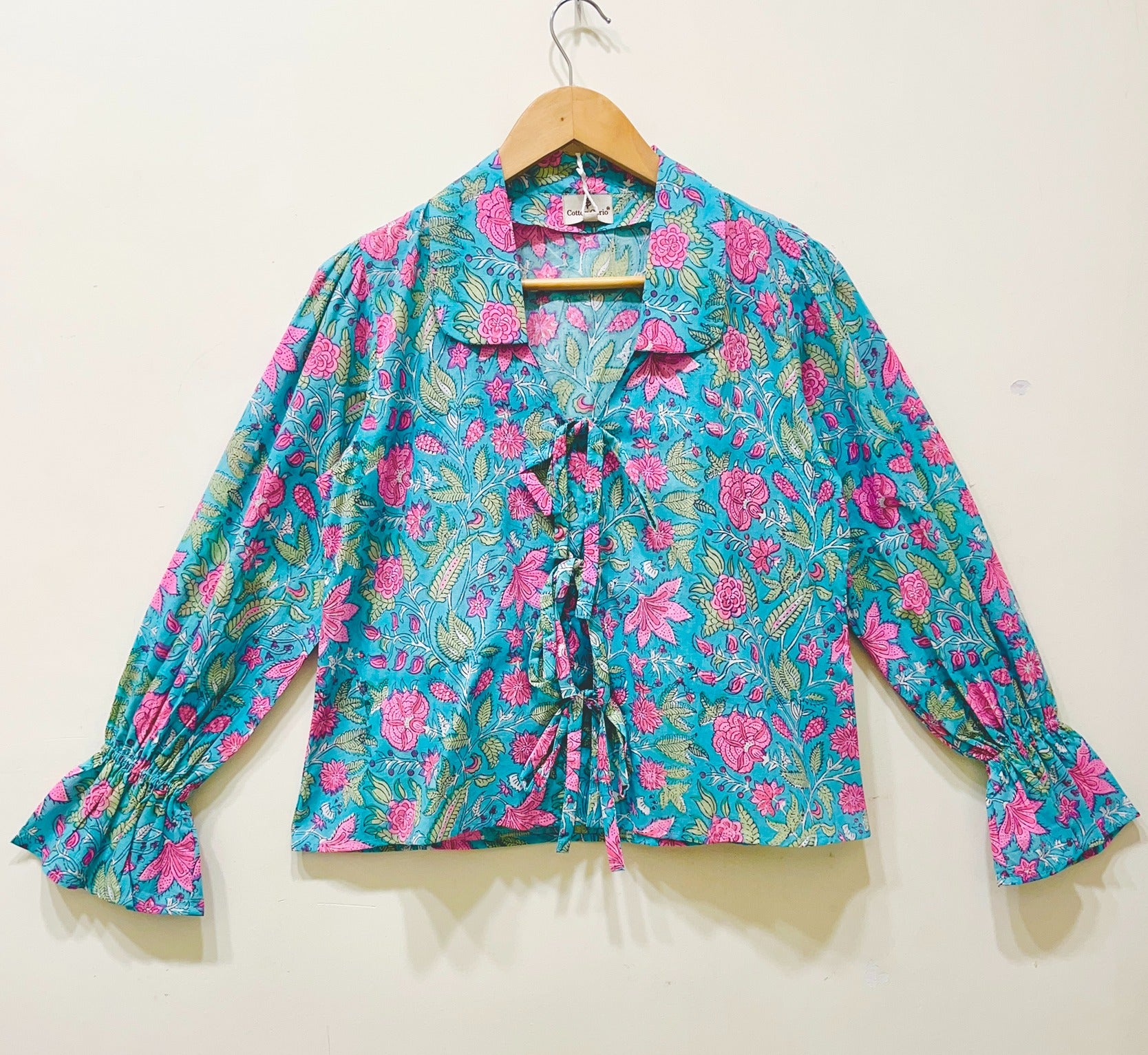 Women’s Cotton Block Printed Short Top