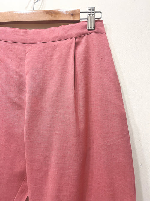 Dusty Pink Narrow Leg Cotton Pants